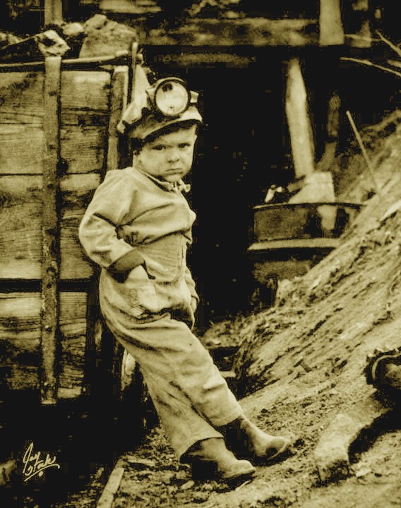 The Little Coal Miner - Vintage Print.JPG